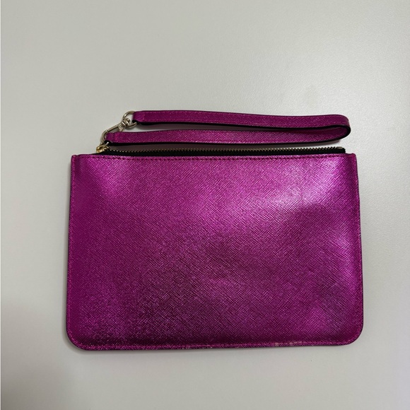 Kate Spade Metallic Purple Wristlet - Picture 3 of 5